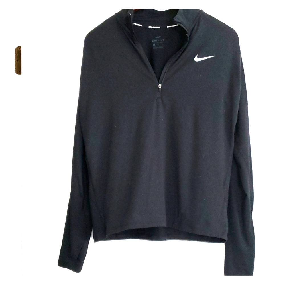 Nike black running light weight pullover